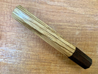 Custom Japanese Knife handle (wa handle) - Zebra-wood and wenge