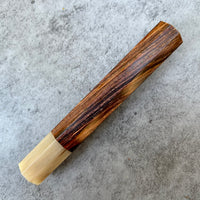 Custom Japanese Knife handle (wa handle) for 165-210mm : Cocobolo and blonde horn