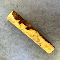 Custom Japanese Knife handle (wa handle) for 240mm - Two tone ironwood burl