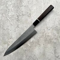 Custom Shigeki Tanaka Ginsan Nishiiji Gyuto 240mm - ebony and horn