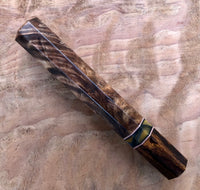 Custom Japanese Knife handle (wa handle) for 165-210mm - Sugi Cedar and desert ironwood