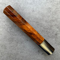 Custom Japanese Knife handle (wa handle) for 165-210mm : Desert Ironwood and horn