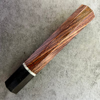 Custom Japanese Knife handle (wa handle) for 165-210mm : Cocobolo with vintage Catalin poker chip