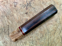 Custom Japanese Knife handle (wa handle) - Nice African Blackwood and Sugi Cedar
