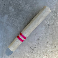 Custom Japanese Knife handle (wa handle) for 240mm : White pearl and pink double stripe