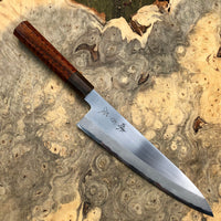 Custom Mutsumi Hinoura Iron clad W2 Gyuto 210mm - snakewood