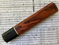 Custom Japanese Knife handle (wa handle) for 240mm - Cocobolo and horn