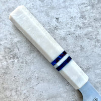 Custom Hatsukokoro HAP40 Santoku - White pearl