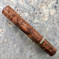 Custom Japanese Knife handle (wa handle) for 165-210mm - Dyed Chechen burl