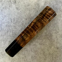 Custom Japanese Knife handle (wa handle) for 165-210mm: Walnut burl and horn