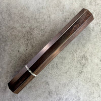 Custom Japanese Knife handle (wa handle) for 240mm - African Blackwood and Vintage Poker Chip