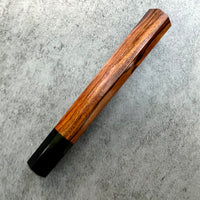 Custom Japanese Knife handle (wa handle) for 240mm - Sonoran desert ironwood and horn
