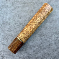 Custom Japanese Knife handle (wa handle) for 240mm - Mango (subtle curl) and Tasmanian Blackwood