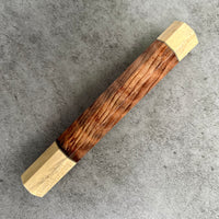 Custom Japanese Knife handle (wa handle) for 240mm - Curly Sequoia and Holly