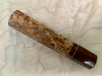 Custom Japanese Knife handle (wa handle) - Japanese Elm Burl
