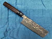 Takeshi Saji VG10W Rainbow Damascus Nakiri 170mm