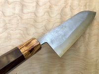 Custom Masutani Hand Forged VG1 Nishiiji Damascus Santoku 180mm - Rosewood