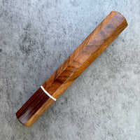 Custom Japanese Knife handle (wa handle) for 165-180mm knife: Yucatán Rosewood