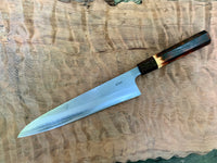 Custom Yoshikane SKD Nashiji Gyuto 240mm - burnt Osage orange