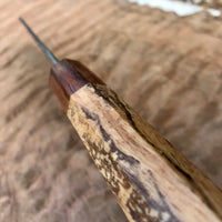 Custom Matsubara B2 Hammered Tall Gyuto 210mm - Spalted Tamarind and rosewood