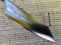 Yu Kurosaki Houou Rainbow Colored Damascus VG10 Bunka 165 mm - Blade Only
