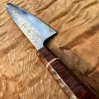 Custom Yu Kurosaki Fujin SG2 Hammered Gyuto 240 - ringed gidgee