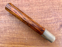 Custom Japanese Knife handle (wa handle) for 240mm - Siamese Rosewood and blonde horn