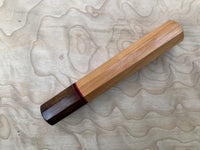 Custom Japanese Knife Handle - cherry and Brazilian ebony