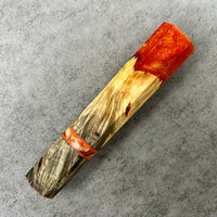 Custom Japanese Knife handle (wa handle) for 165-210mm: Buckeye Burl Hybrid