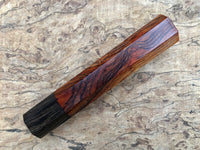 Custom Japanese Knife handle (wa handle) for 240mm - Cocobolo and African Blackwood