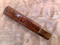 Custom Japanese Knife Handle - Ringed Gidgee and Tasmanian Blackwood