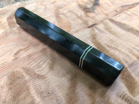 Custom Japanese Knife Handle (Wa Handle) - Gabon Ebony and Horn