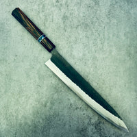 Custom Yamamoto Asai Aogami Super Kurouchi Tsuchime 270 Sujihiki- Mun Ebony