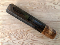 Custom Japanese Knife handle (wa handle) for 165-210mm - Ziricote and Sugi cedar