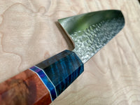 Custom Kurosaki Senko (SG2/R2) 165mm Santoku - Red dyed maple burl