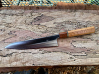 Custom Tsunehisa Ginsan 3 Migaki Gyuto 210 (8”) with Curly Cherry