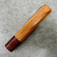 Custom Japanese Knife handle (wa handle) for 240mm : Itauba and Brazilian ebony