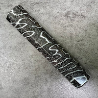 Custom Japanese Knife handle (wa handle) for 240mm : Fossilized coral