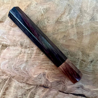 Custom Japanese Knife handle (wa handle) for 165-210mm - East Indies rosewood and Honduran Rosewood