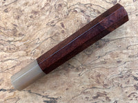 Custom Japanese Knife handle (wa handle) for 165-210mm - Black cocobolo and blonde