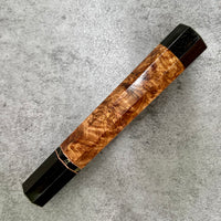 Custom Japanese Knife handle (wa handle) for 165-210 mm - Honduran Rosewood Burl, horn and ebony