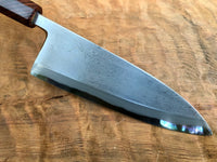 Custom Sasaoka Shirogami Damascus Deba 165mm - Kingwood