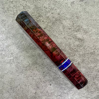 Custom Japanese Knife handle (wa handle) for 165-210 mm - Double dyed Karelian birch : Ukrainian craftsman