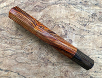 Custom Japanese Knife handle (wa handle) for 240mm - Cocobolo and African Blackwood