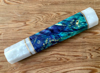 Custom Japanese Knife handle (wa handle) for 165-210 mm - Dyed box elder burl