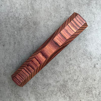Custom Japanese Knife handle (wa handle) for 165-210mm : Crosscut Kingwood