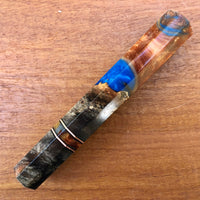 Custom Japanese Knife handle (wa handle) for 165-210mm : Buckeye burl Hybrid