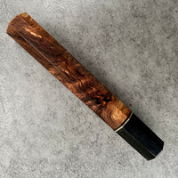 Custom Japanese Knife handle (wa handle) for 240mm - Honduran Rosewood Burl
