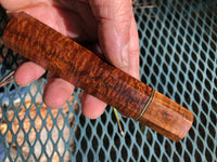 Custom Japanese Knife handle (wa handle) for 210mm - Figured Narra with Tasmanian Blackwood