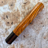 Custom Japanese Knife handle (wa handle) for 165-210mm - Cocobolo and Macassar ebony
